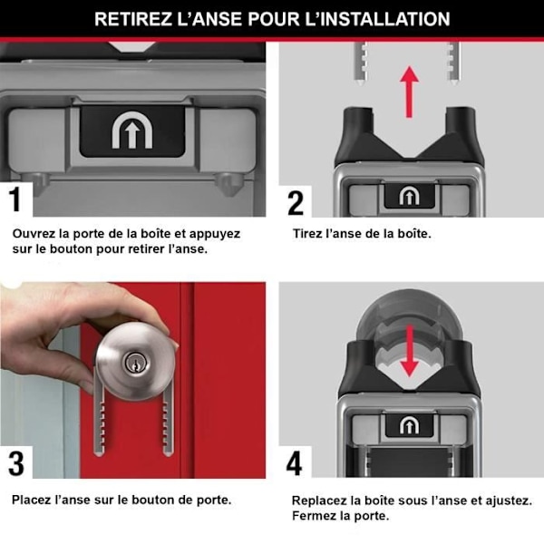 Master Lock 5420EURD Infällbar nyckelbox