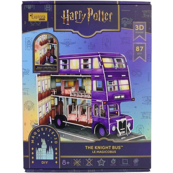 3D-pussel - Riddarbuss - EXPLORA - 540310 - Harry Potter-licens - 87 bitar - Från 8 år