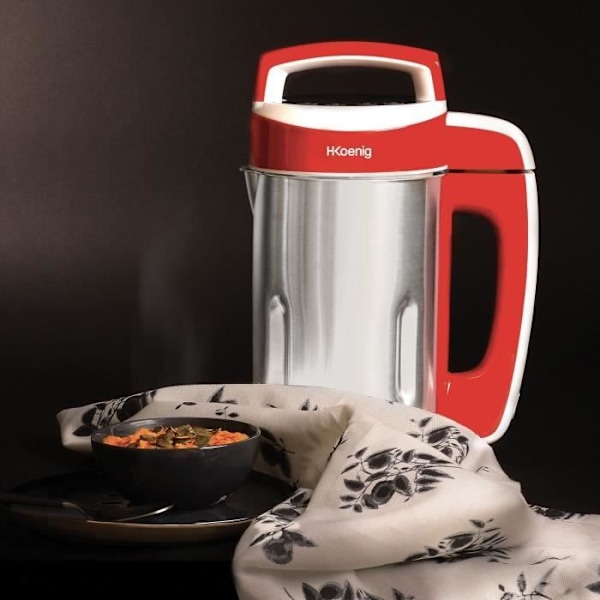 Uppvärmd mixer - H.Koenig - MXC18 - 850 W - 1,1 L - Rostfritt stål - 2 matlagningsprogram