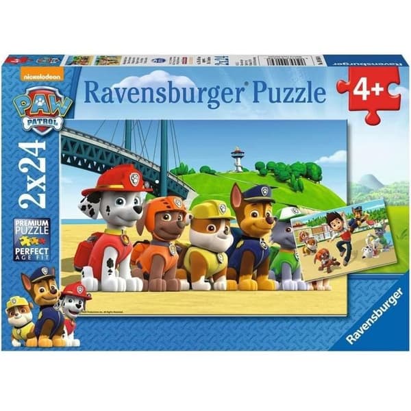 PAT'PATROUILLE Puzzle Heroic Dogs 2x24 st