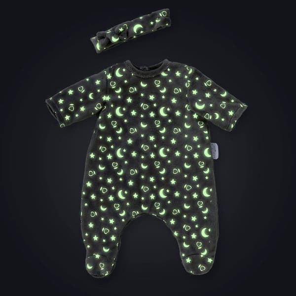Pyjamas - Corolle - Lyser i mörkret - 30 cm - Mjuk - Fosforescerande