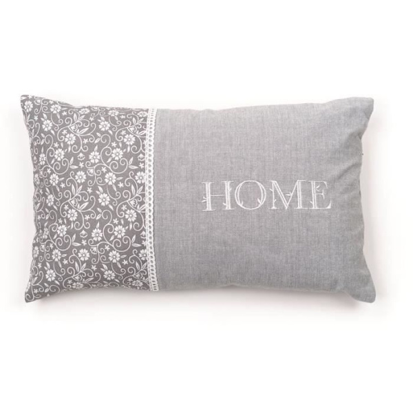 Kudde - TODAY - CHARME - Tryckt x Chambray x Capucine Broderi - 30 x 50 cm