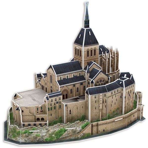 3D-pussel - MEGABLEU - Mont Saint Michel - 125 bitar - Ålder 7+