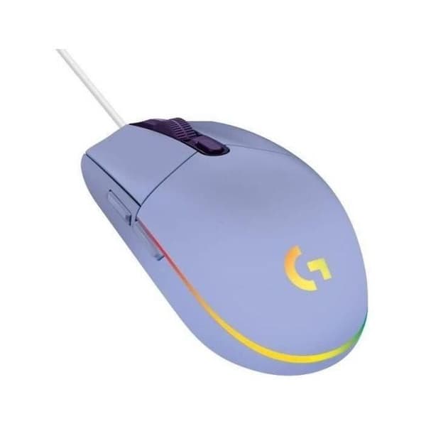 Trådbunden spelmus - LOGITECH G - G203 - LIGHTSYNC - RGB - Lila färg