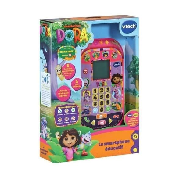 VTECH - DORA - DEN UTBILDNINGSBARA SMARTPHONEEN - Flerfärgad