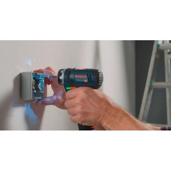 Borrskruvmejsel BOSCH PROFESSIONAL Flexiclic GSR 12V-15 FC + 2 batterier 2,0Ah + GAL 1230 CC