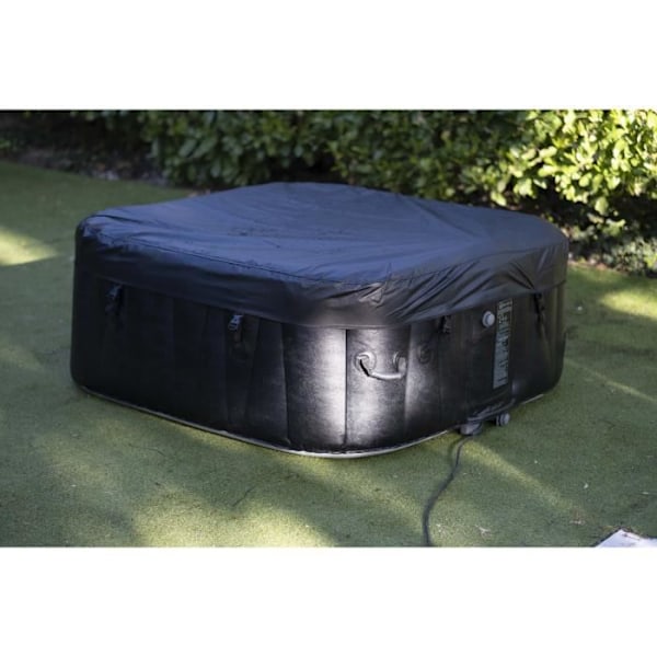 SUNSPA Square Uppblåsbart Spa 6 platser med LED-remsa