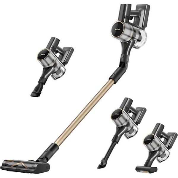 Mova S5 Sense - Sladdlös stickdammsugare - OptiInsight Multi-Surface Borste med trasselfri design - Smart justering