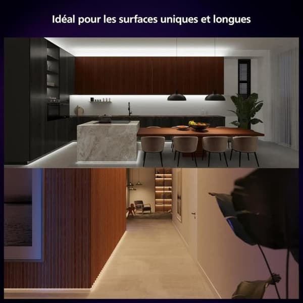 Ansluten list - Philips Hue - Solo Lightstrip - 5 m - Vit - Integrerad LED