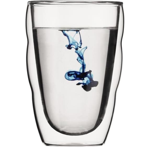 Set med 6 termosglas - BODUM - Pilatus - Dubbelväggig - 0,35 l - Transparent