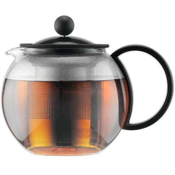 Assam - Theiere a kolv bodum, plastskydd, rostfritt stålfilter, 0,5 l
