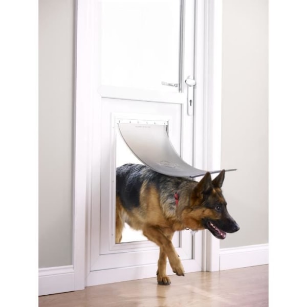 PETSAFE Staywell aluminium ramdörr - Vit - För katter eller hundar upp till 100 kg