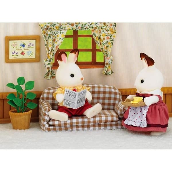SYLVANISKA FAMILIER 5013 Papa Rabbit Chocolate and Salon