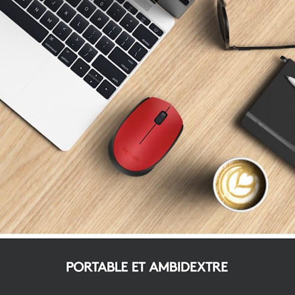 LOGITECH Wireless Mouse M171 Röd