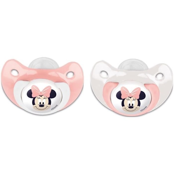 Set med 2 anatomiska Minnie Disney-nappar +6 månader