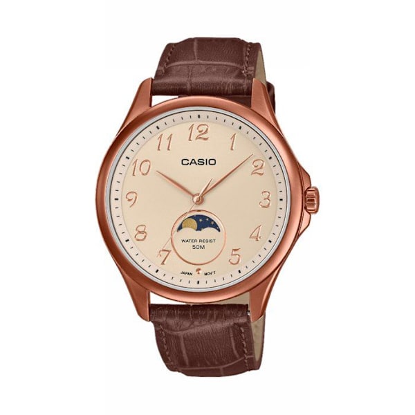 Klocka - CASIO - MTP-M110RL - Herr - Brun - Kvarts - Analog