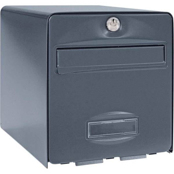 Box Burg Wachter Balthazar 2 -dörrar - Till fots - Galvaniserat stål - Total öppning - Anthracite - Made in France