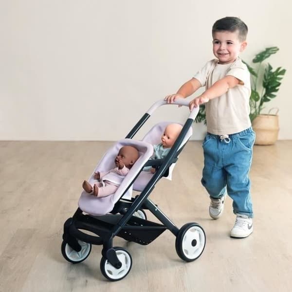 SMOBY - Maxi-Cosi Twin Barnvagn Rosa - från 3 år