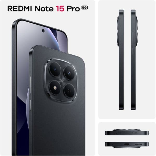 XIAOMI - Redmi Note 15 Pro 5G - 8 / 256 GB - Svart