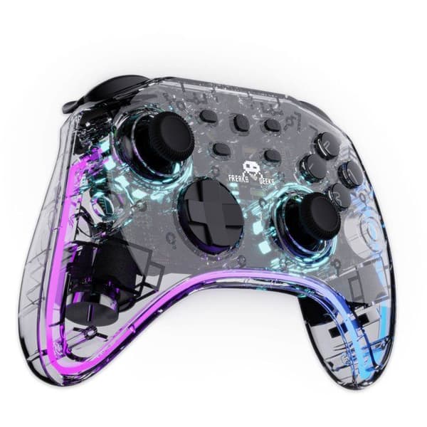 Switch 1&2-kontroller - PC Polychroma Trådlös Transparent LED