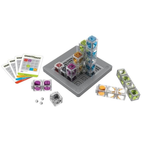 Gravity Maze logikspel, Pussel, Circuit-ball-Construction, 60 utmaningar, 8 år gammal-Ravensburger, 76433, ThinkFun