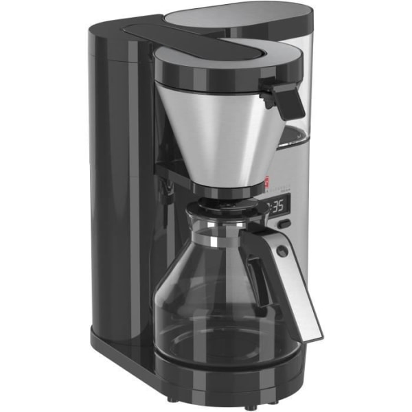 MELITTA 1012-06 Kaffebryggare Aroma Elegance Therm DeLuxe 1012-06 Svart / borstat stål