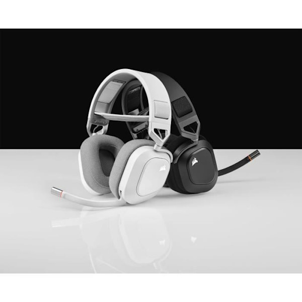 Spelhjälm - Corsair HS80 Wireless - White - Omnidirectional Microphone
