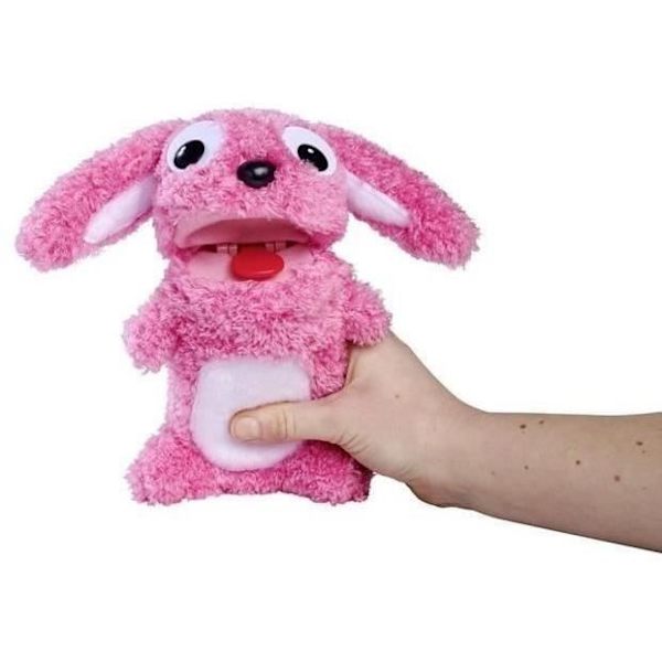 Smoby - Screamerz - Rolig interaktiv plyschleksak - Kanin - 27 cm - Ljud när du skakar den eller trycker på knappen