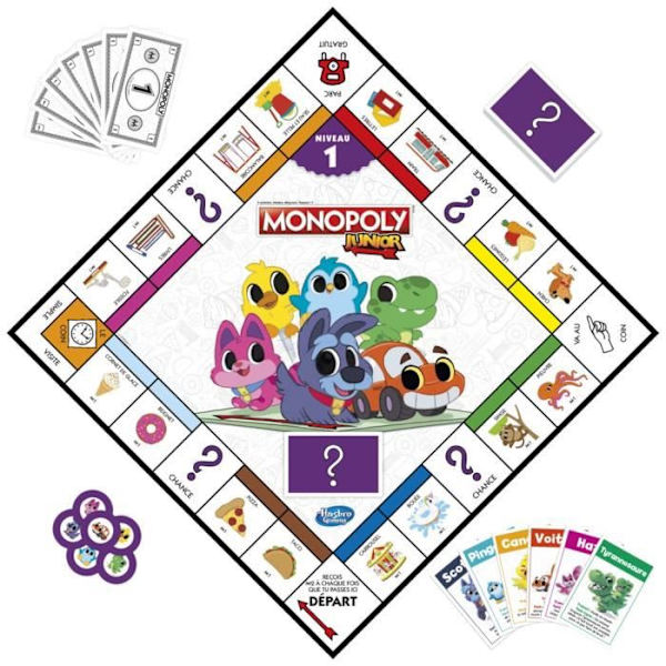 Monopoly Junior 2 i 1 - Brädspel för barn