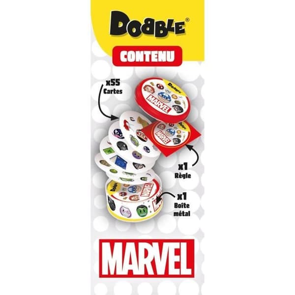 Festspel - ASMODEE - Dobble: Marvel Emoji (Eco Sleeve) - 6 år gammal - Utomhus - Blandat