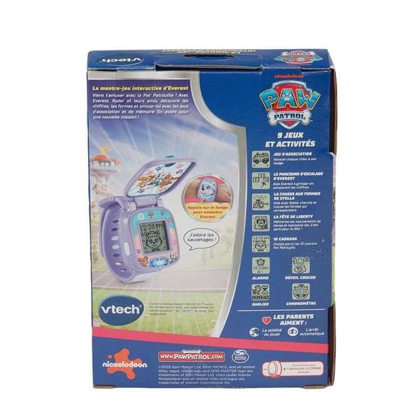 VTECH - PAW PATROL - EVERESTS INTERAKTIVA SPELKLOCKA - Lila