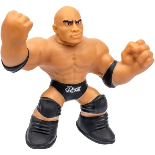 Stretchig figur - GOO JIT ZU WWE - The Rock - 11 cm - Elastisk struktur - 3x stretchig