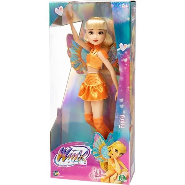 Winx Docka - Fairy Stella Serie - 26 cm - Ålder 3+ - WNX765