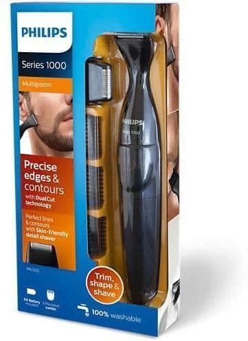 PHILIPS MG1100 / 16 Precision trimmer 3 skäggkammar och mini rakkniv - batteridriven