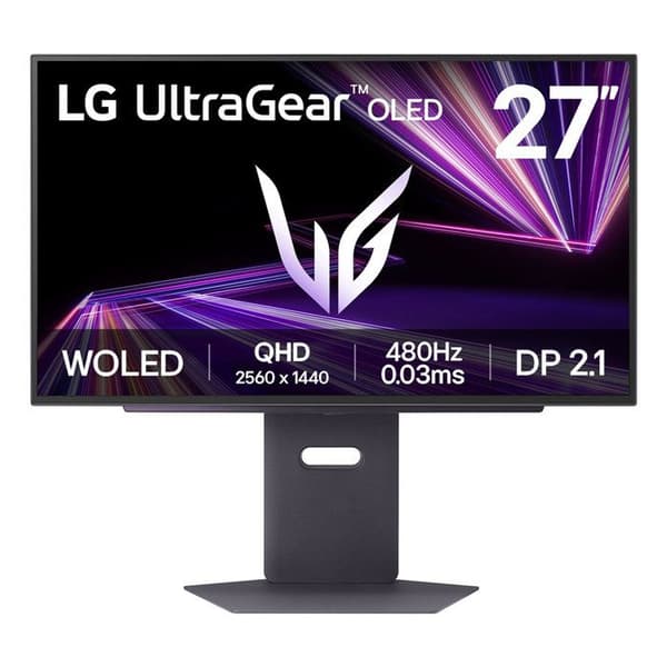 PC-spelskärm - LG - 27" - QHD - 480Hz - OLED-panel - 0,03ms - 27GX790A-B