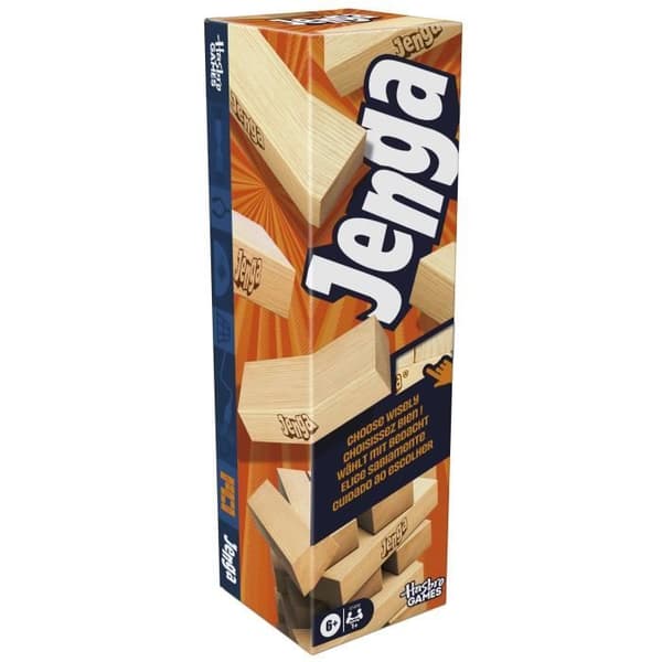 Jenga, Partyspel, Spel med digitala tärningar, Hasbro-spel, Från 8 år