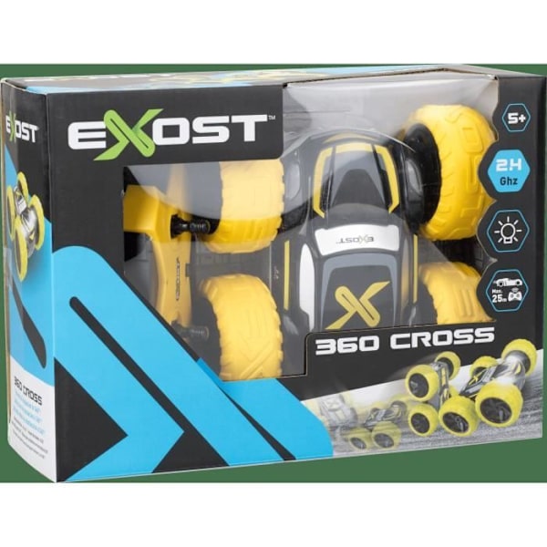 Fjärrstyrd bil 360 CROSS YELLOW MED BATTERI - EXOST