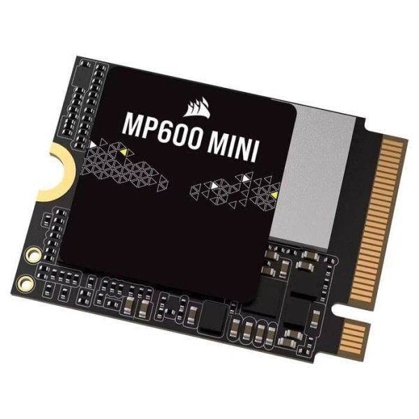Intern SSD - CORSAIR - MP600 Mini 1 TB M.2 2230 NVMe PCIe x4 Gen4 2 SSD - Upp till 4 800 MB/sek - 3D TLC NAND High Density - Svart