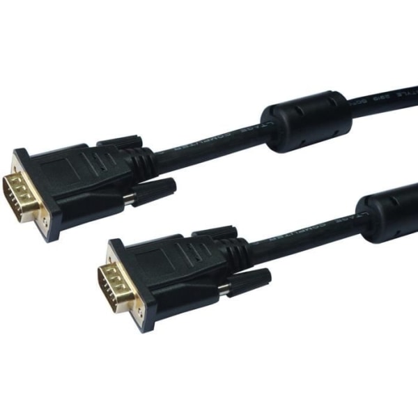 VGA-kabel 0,50 m svartguld