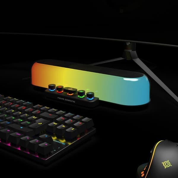 Gaming-soundbar - NOVA GAMING - Ursae - RGB LED - Svart