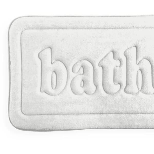 Badrumsmatta i minnesskum - TODAY - UTILITY - 40 x 60 cm - Vit