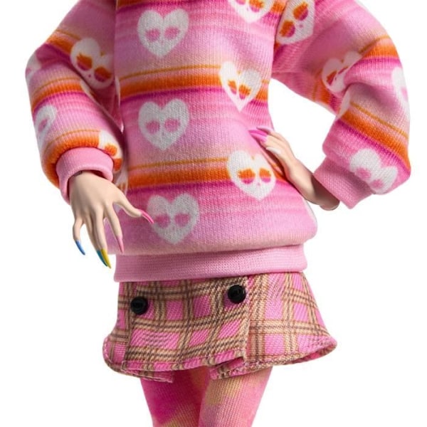 Monster High-Enid Sinclair-docka i rosa outfit med tillbehör - Monster High - HXJ05