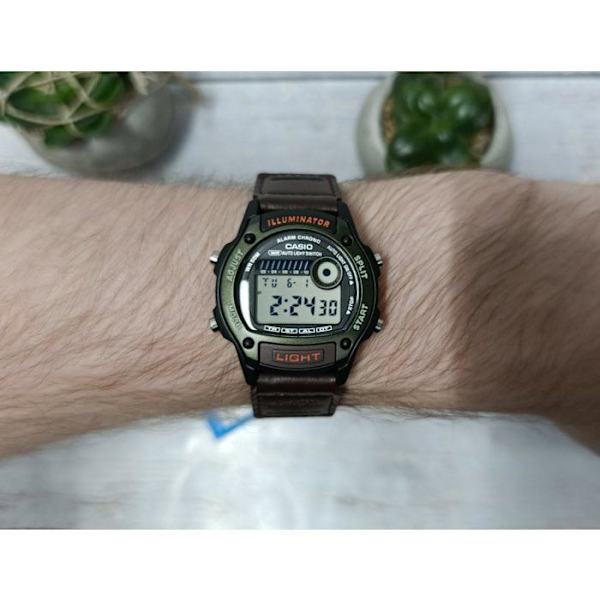Klocka - CASIO - W-220HF - Unisex - Grön - Kvarts - Digital