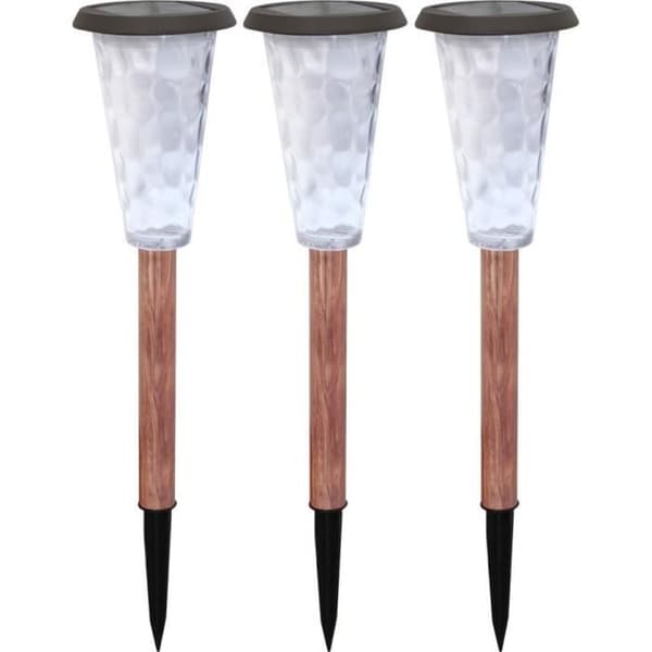 Set med 3 solar beacons - Canopo - 20 lumen - Beige