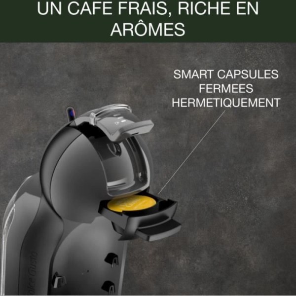 KRUPS Kaffemaskin, Multi-drink kapsel kaffebryggare, Kompakt, Automatisk avstängning, Justerbar dryckesstorlek, Mini Me