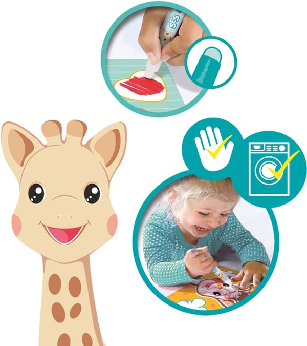 SES CREATIVE - Sophie the Giraffe - Färg och målning