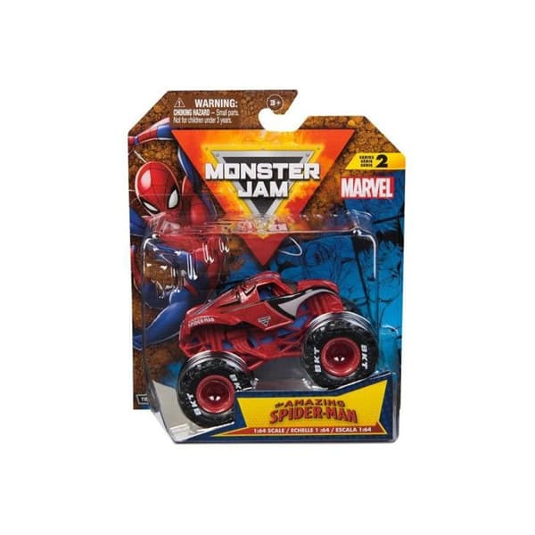 Monster Jam - Marvel 1:64 Monster Jam Serie 2 Fordon - Slumpmässig Modell