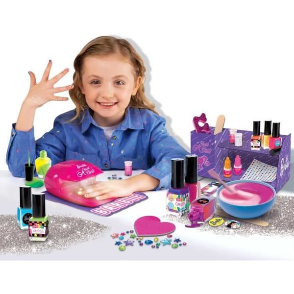 Barbie nagellackskit - LISCIANI - Byter färg och lyser i mörkret