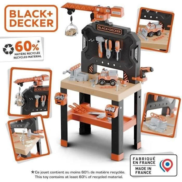 SMOBY - Black+Decker - Bricolo Builder - 3 år gammal