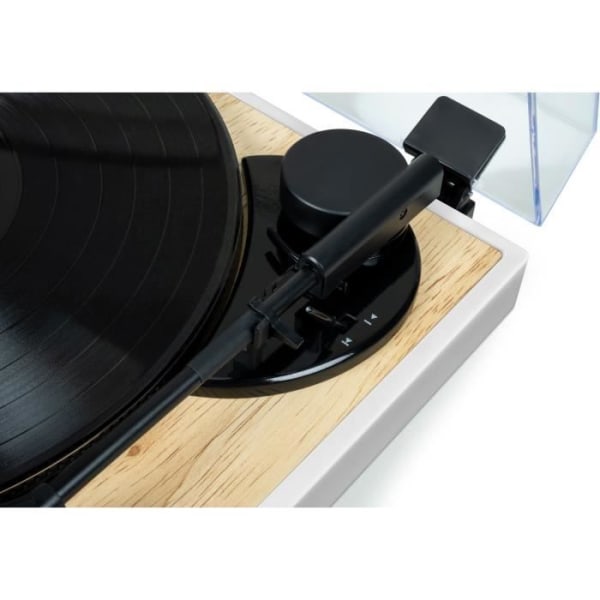 THOMSON TT301 - 33 och 45 rpm designer skivspelare - Audio-Technica AT3600L uppspelningshuvud - Trä och vitt